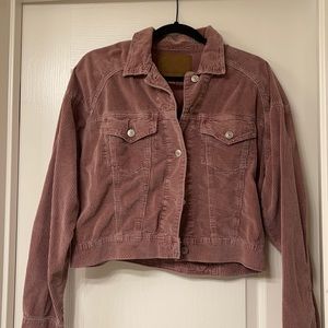 AE Mauve Corduroy cropped Jacket